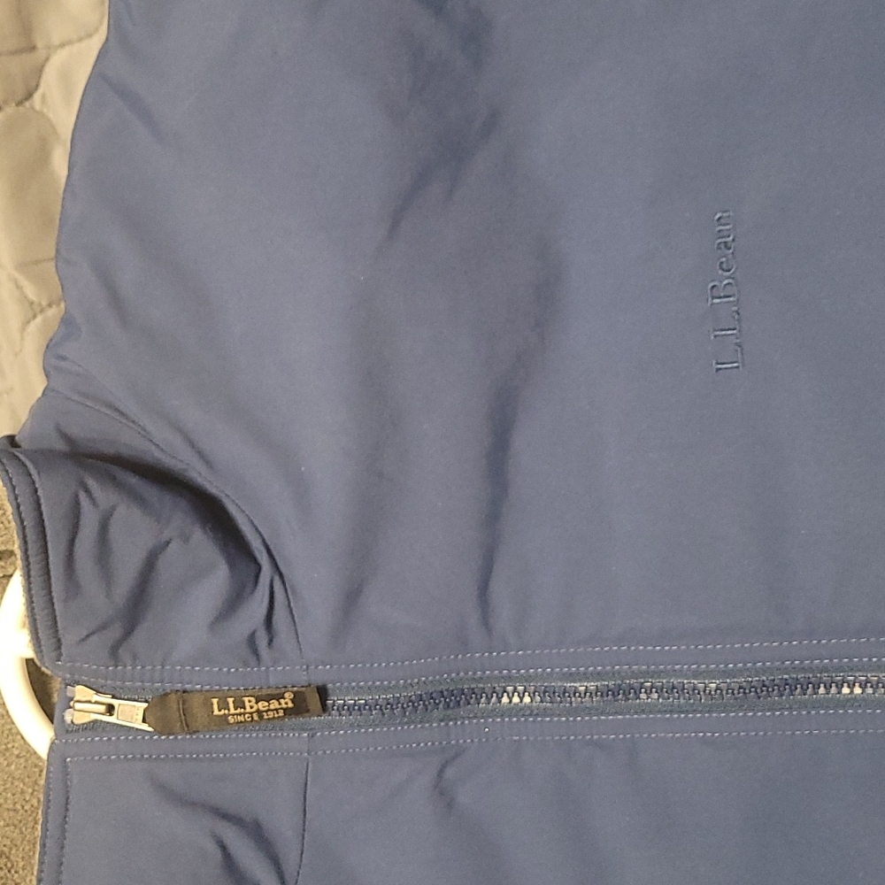 Dark Blue L.L. Bean Warm Up Bomber Jacket